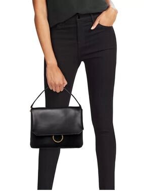 Rag & Bone Black Leather Blake Convertible Handbag